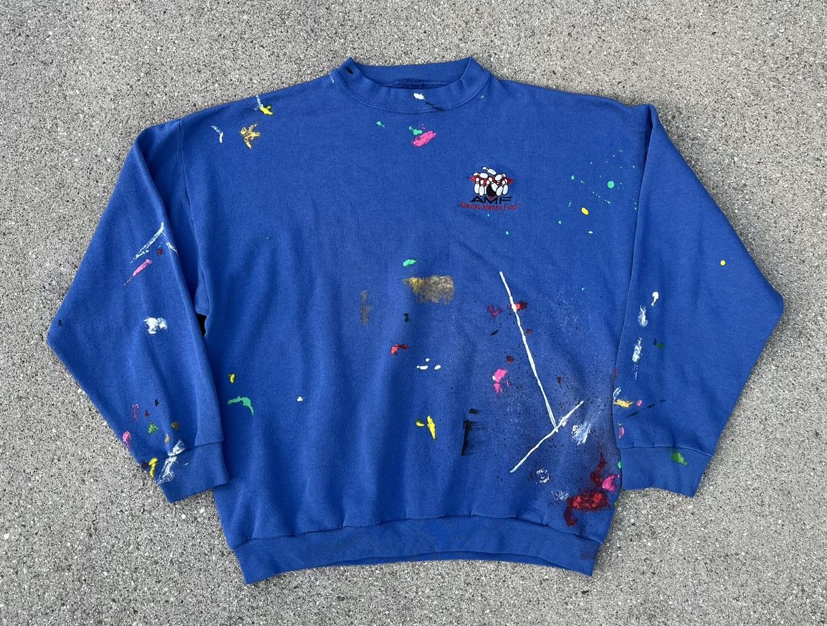 Vintage Vintage AMF Bowling Crewneck Sweatshirt Always Means Fun Size US L / EU 52-54 / 3 - 6 Thumbnail