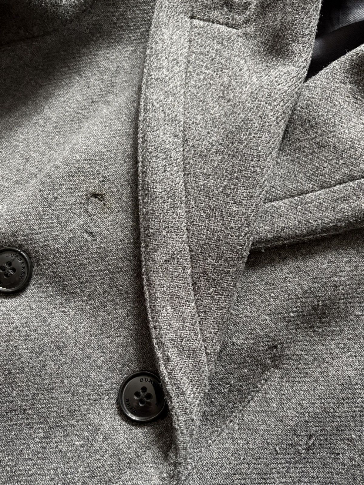 Burberry Burberry Brit Grey Wool Coat Size XS / US 0-2 / IT 36-38 - 6 Thumbnail