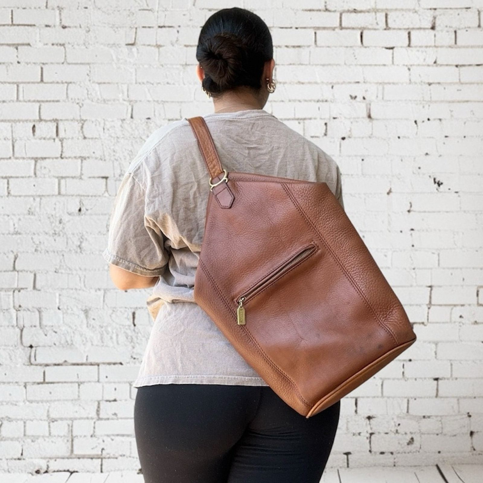Coach VINTAGE COACH Sonoma FlatPack Backpack Brown Nubuc Leather Size ONE SIZE - 3 Thumbnail