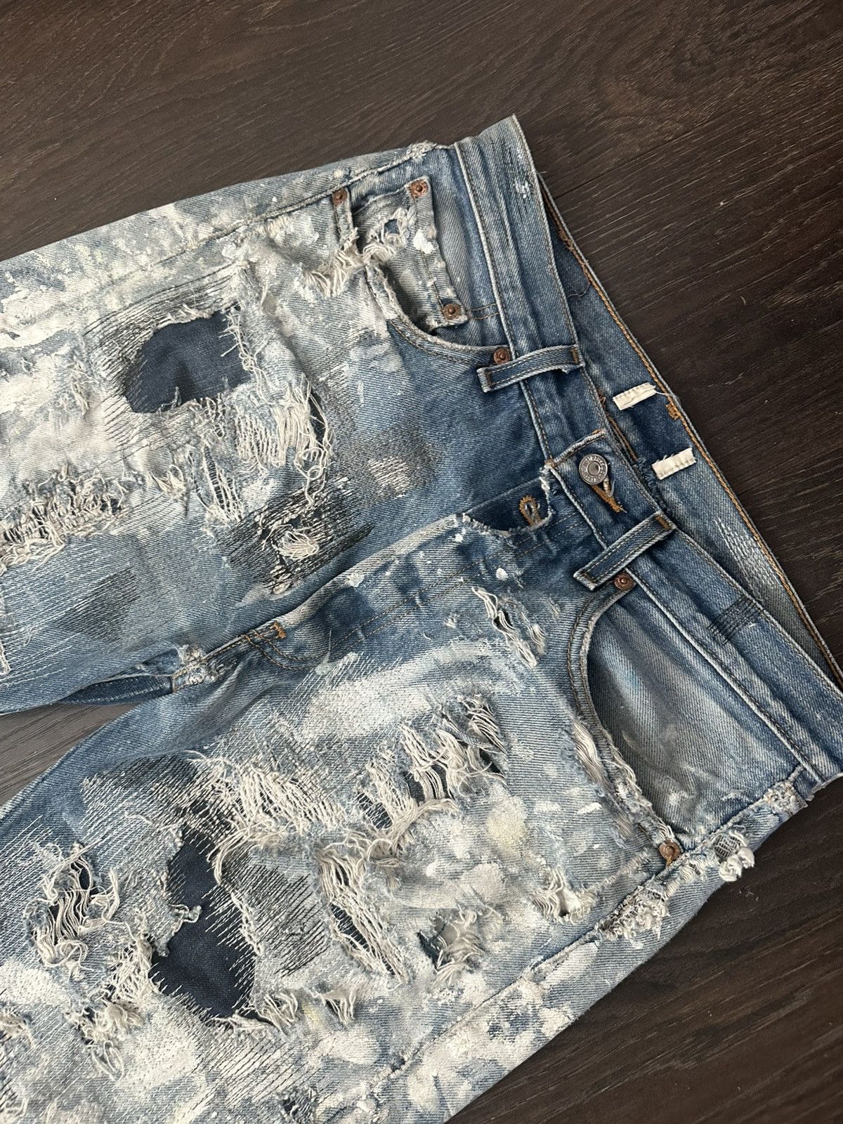 Other 1nestudios David Cruz Custom Repaired Levi’s 501 Jeans Size US 32 / EU 48 - 2 Thumbnail