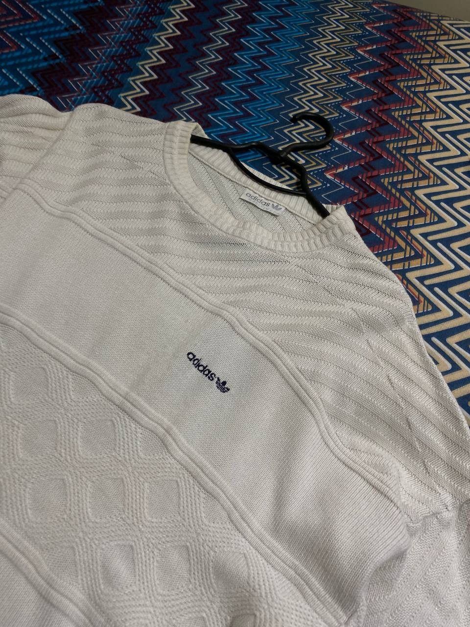 Adidas × Vintage ADIDAS Big Spell Out Logo Crewneck Sweatshirts Size US M / EU 48-50 / 2 - 18 Thumbnail