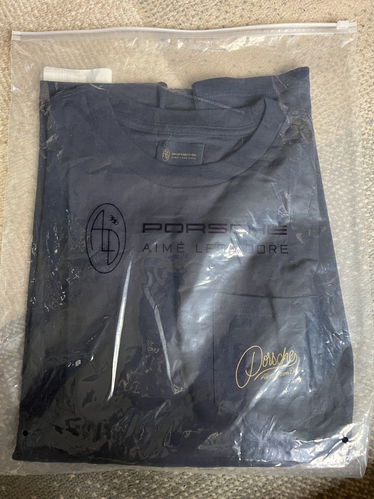 image of New Aime Leon Dore Ald / Porsche 356 Navy Tee Size Xl, Men's