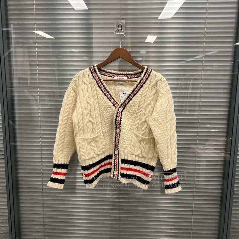 Thom Browne Thom Browne Colorblock Wool Open Cardigan Size US M / EU 48-50 / 2 - 1 Thumbnail