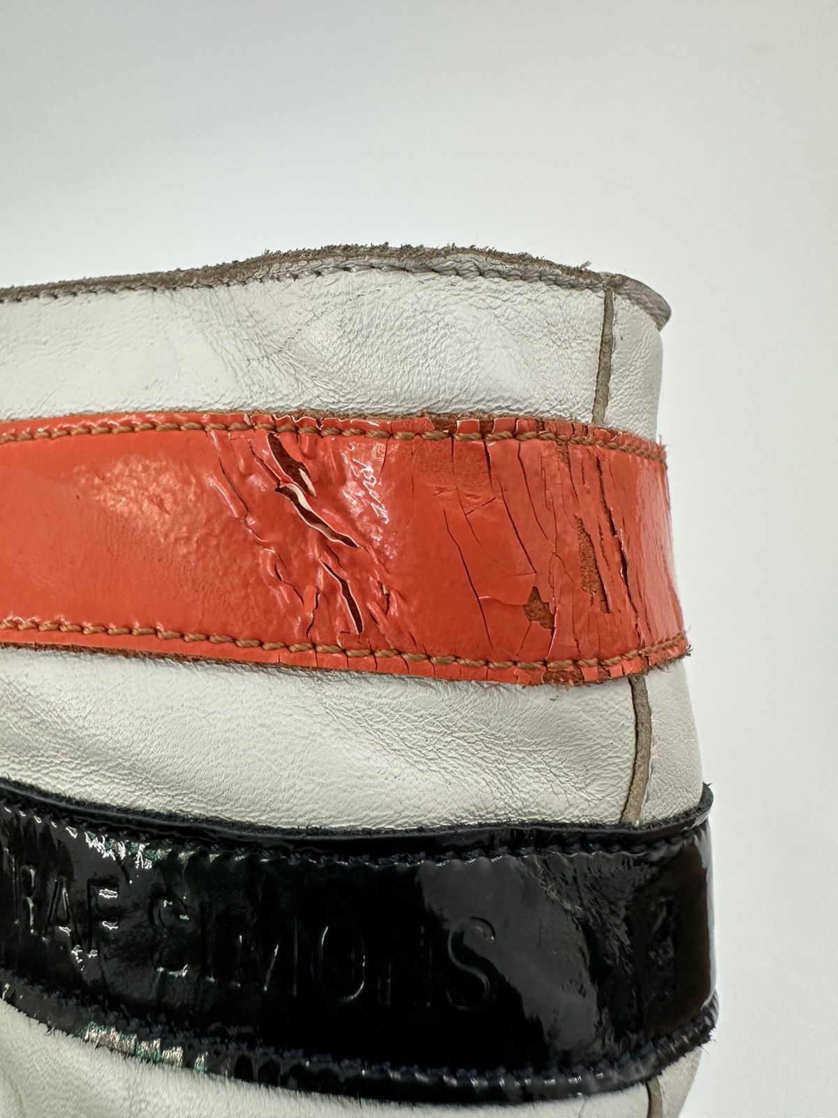 Raf Simons RAF SIMONS Ecru Extra High-Top Leather Sneakers Size 41 EU Size US 8 / EU 41 - 6 Thumbnail
