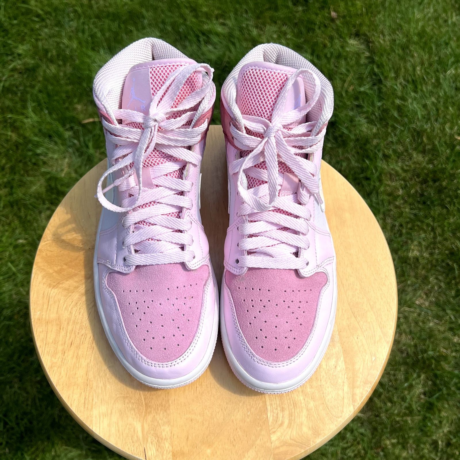 Jordan Brand × Nike Wmns Air Jordan 1 Mid Digital Pink Women's Shoes - Size 8.5 Size US 8.5 / IT 38.5 - 4 Thumbnail