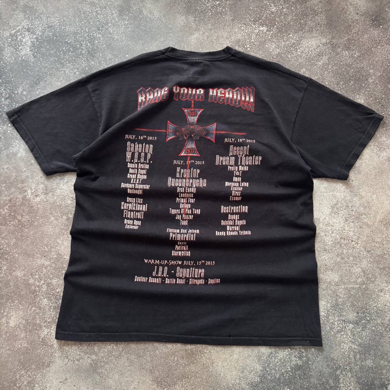 Band Tees Cross Logo Vintage Festival Rock Band T-Shirt Size US XL / EU 56 / 4 - 2 Thumbnail