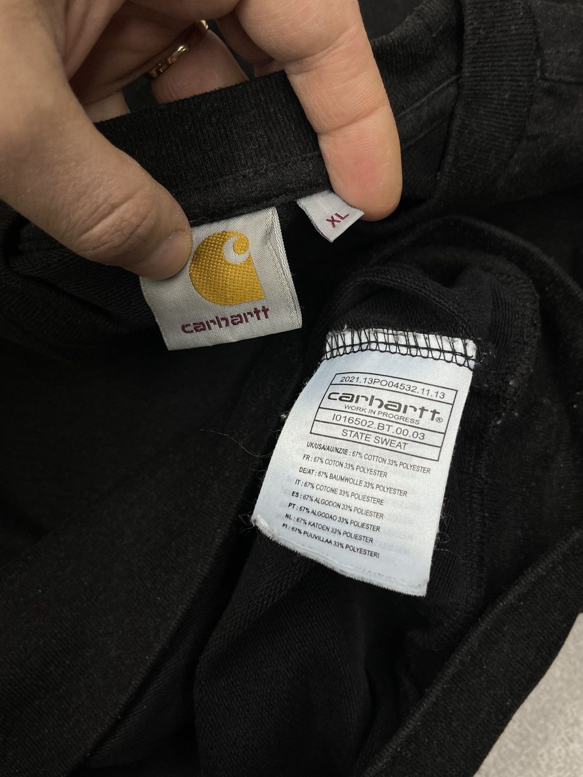 Carhartt Vintage Carhartt State Sweatshirt Black Y2K Size US M / EU 48-50 / 2 - 7 Thumbnail
