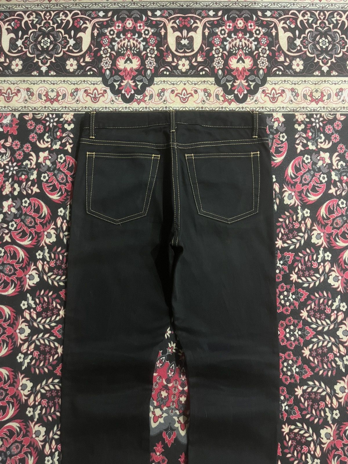 Junya Watanabe Junya Watanabe Comme des Garcons Black Slim Straight Jeans Size US 32 / EU 48 - 5 Thumbnail