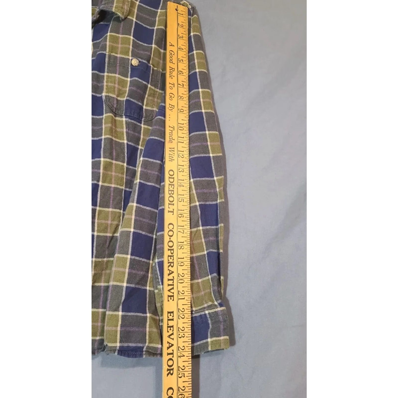 CO Duluth Trading Co Mens Large Plaid Blue Green Brown Long Sleeve Button-Up Shirt Shirt L Multicolor Flannel Cotton Button-Down Pocket Casual Workwear Size US L / EU 52-54 / 3 - 6 Thumbnail