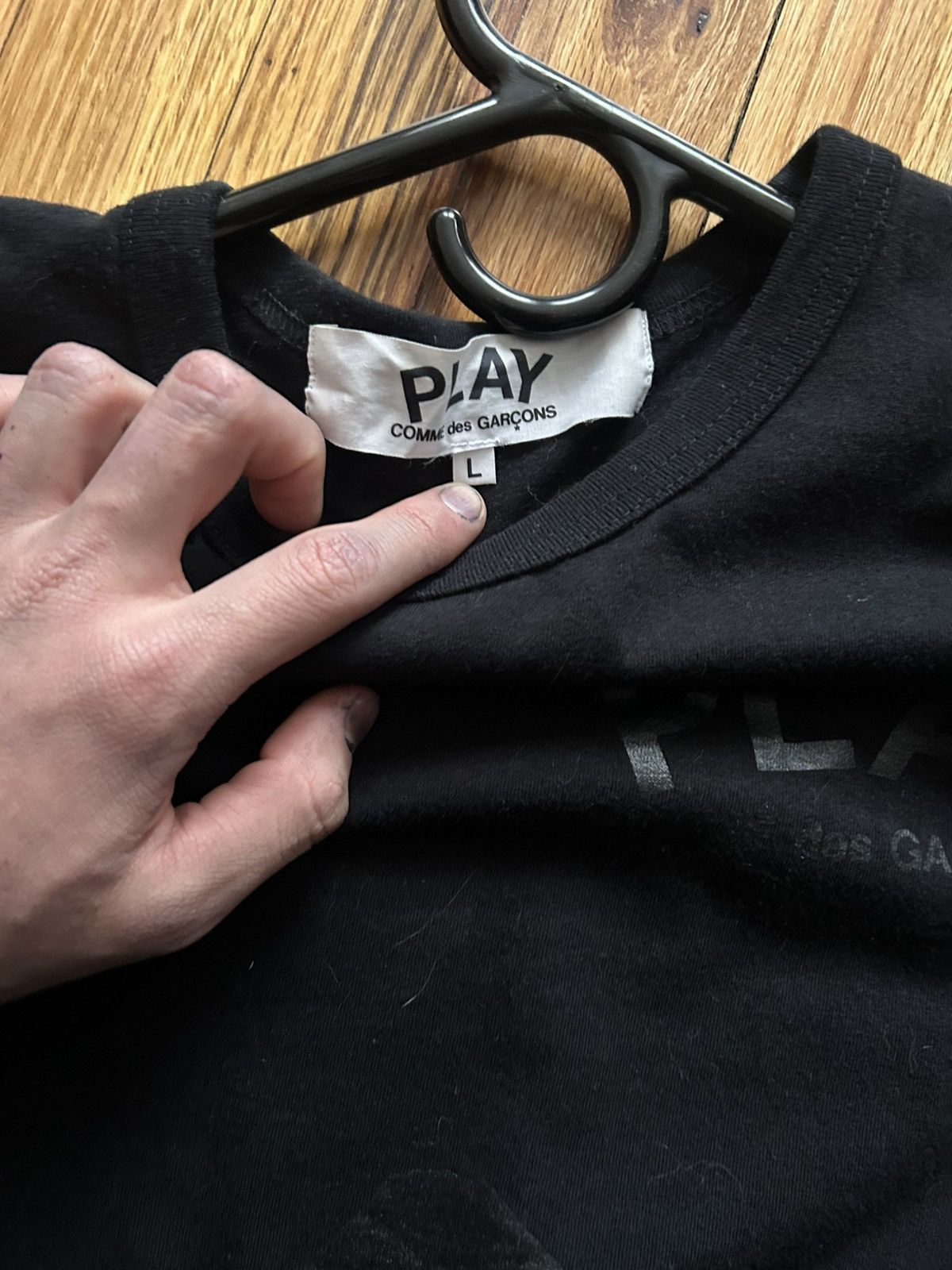 Comme des Garcons PLAY CDG play T shirt Size US L / EU 52-54 / 3 - 3 Thumbnail