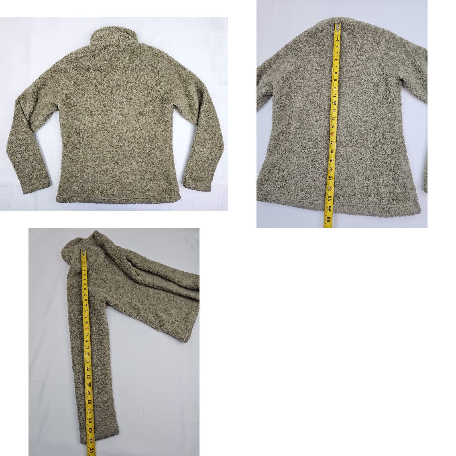 Patagonia Patagonia Los Gatos 1/4-Zip Deep Pile Sherpa Pullover Sweater Women S Beige Mock Size S / US 4 / IT 40 - 8 Thumbnail