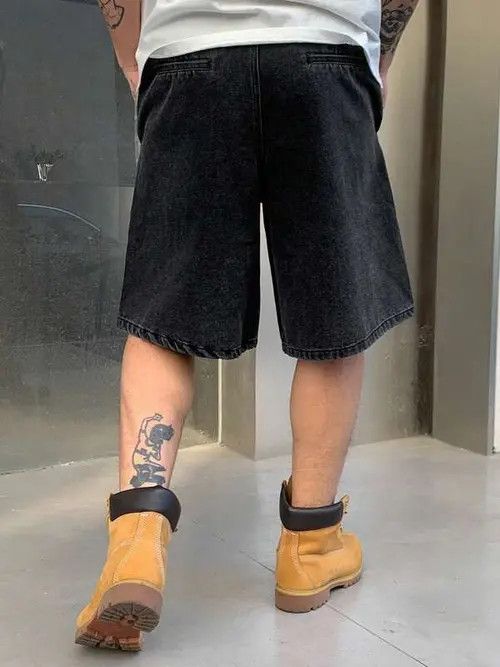 Jean Washed denim vintage street shorts Size US 33 - 3 Thumbnail