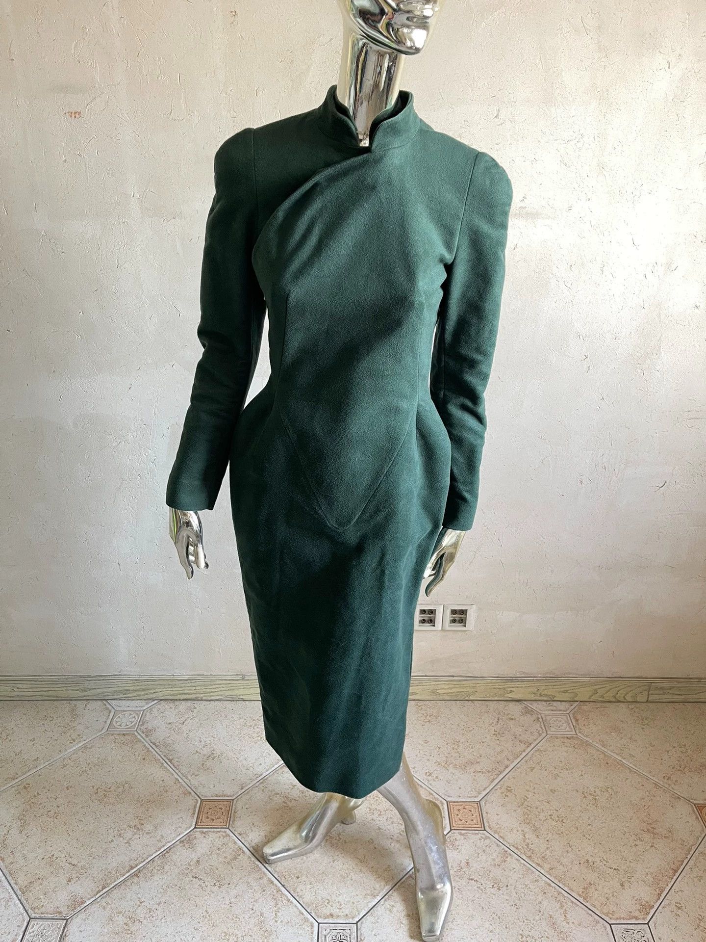 Other Samuel Gui Yang 18AW NOS Green Cheongsam Dress Size 10 Size L / US 10 / IT 46 - 3 Thumbnail