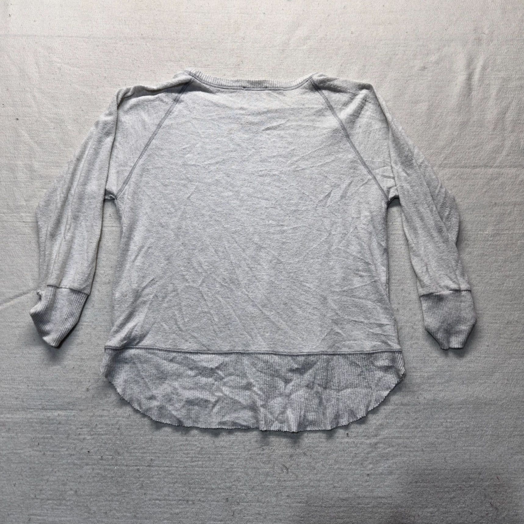 Vintage Maple Sage Sweater Pullover Shirt Women M Gray Long Sleeve Crew Neck Casual 74% Rayon Knit Lightweight Fall Winter Mens Women Size M / US 6-8 / IT 42-44 - 7 Thumbnail