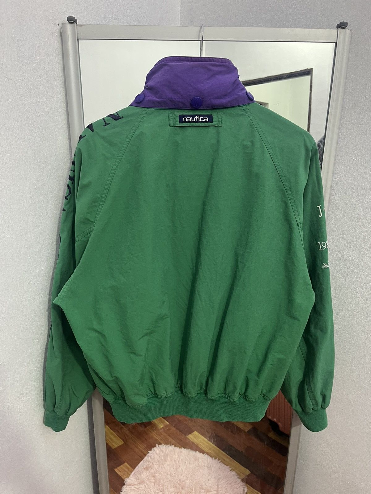 Nautica Vintage Nautica Sailing Spellout Jacket Hidden Hood Size US M / EU 48-50 / 2 - 12 Thumbnail