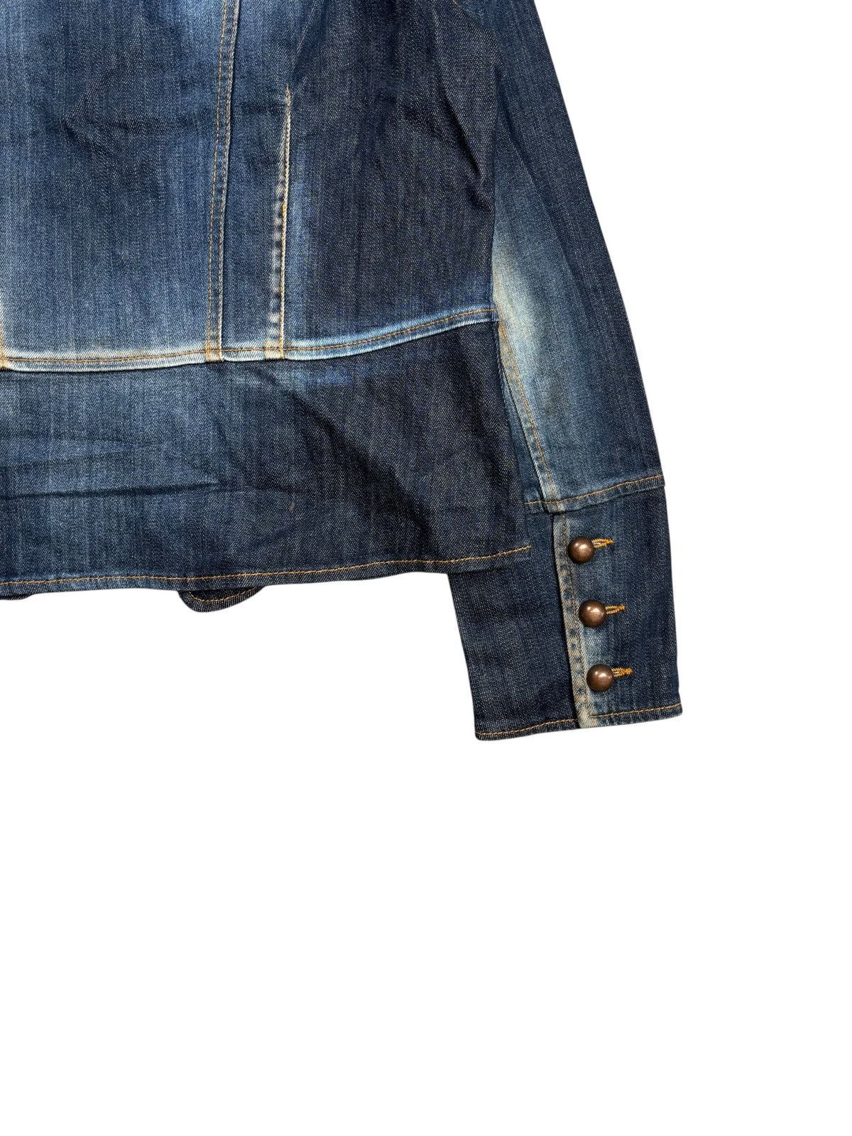 Ekam 2000s Marina Rinaldi - Napoleon Denim Jacket Size US M / EU 48-50 / 2 - 6 Thumbnail