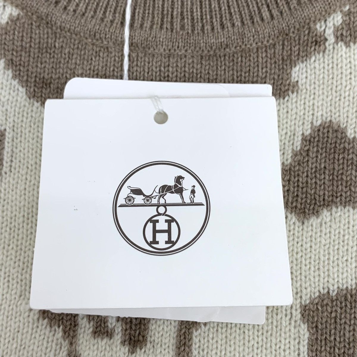 Hermes Hermes Jacquard Cashmere Long Sleeve Knit Sweater K26WX Size M / US 6-8 / IT 42-44 - 6 Thumbnail