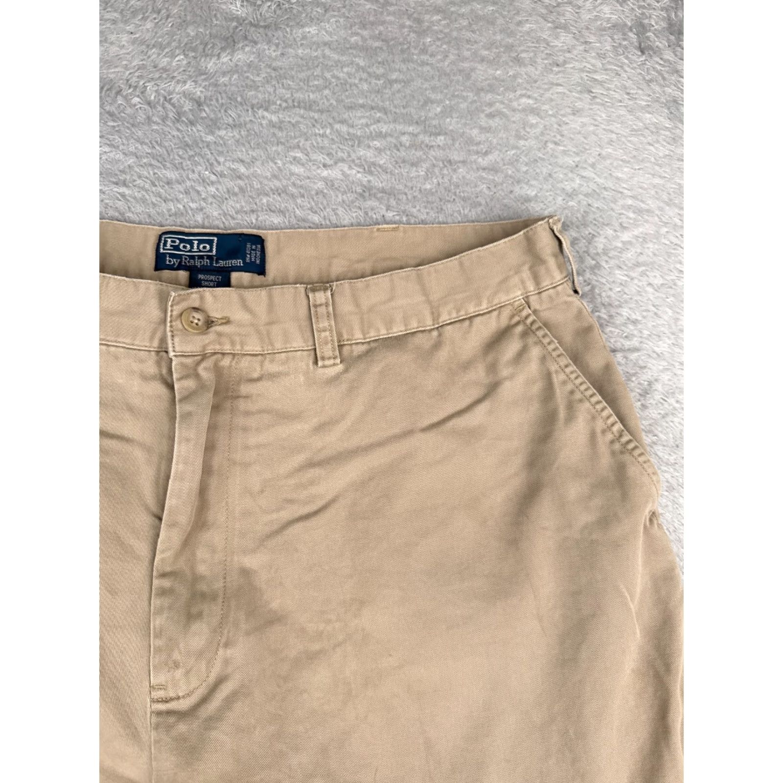 Polo Ralph Lauren Polo Ralph Lauren Shorts Men 38 Beige Classic Chino Zip Fly Prospect Cotton 9" Size US M / EU 48-50 / 2 - 5 Thumbnail