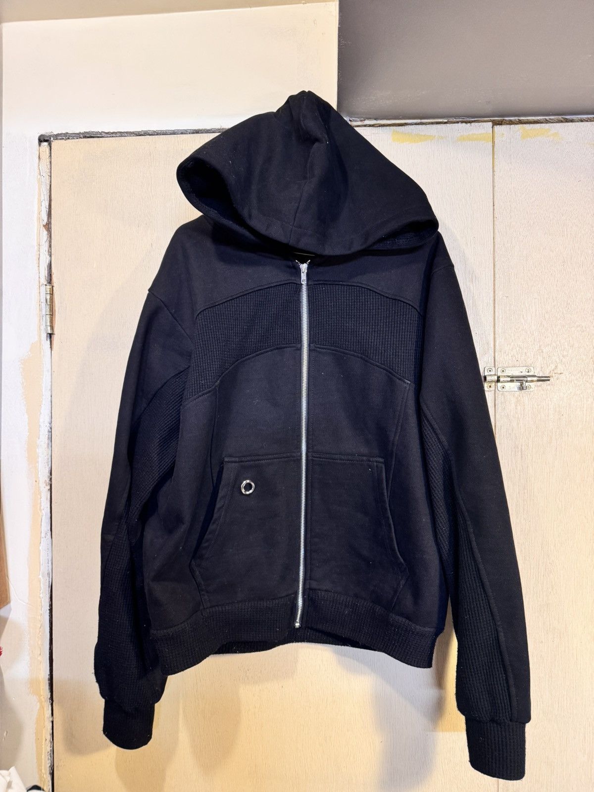 If Six Was Nine × Japanese Brand × Le Grande Bleu (L.G.B.) Rare Waffle Paneled Zip Up Hoodie sweater Size US S / EU 44-46 / 1 - 1 Thumbnail