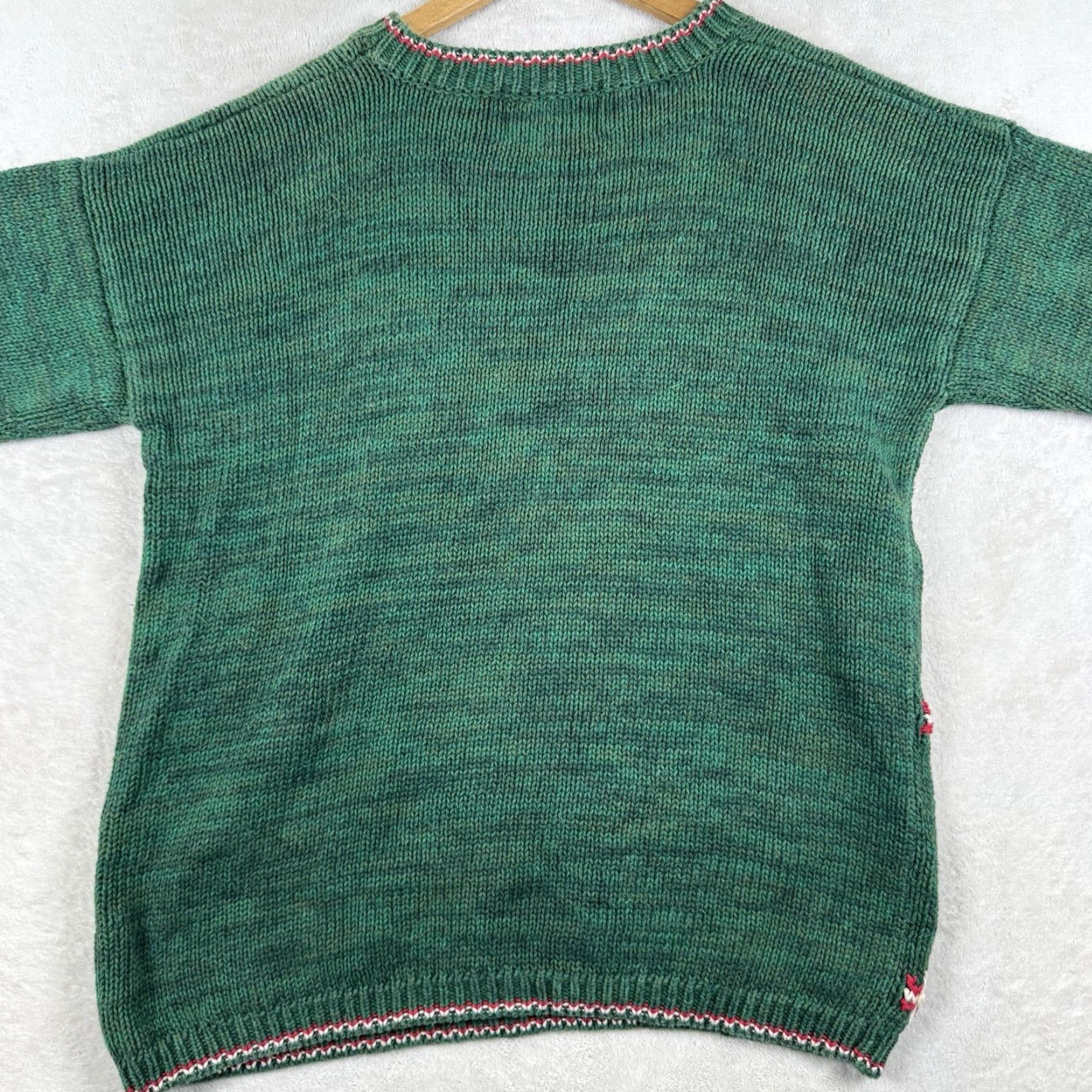 Vintage VINTAGE Tiara International Ugly Christmas Sweater Tree XL Green Embroidered Size XL / US 12-14 / IT 48-50 - 3 Thumbnail