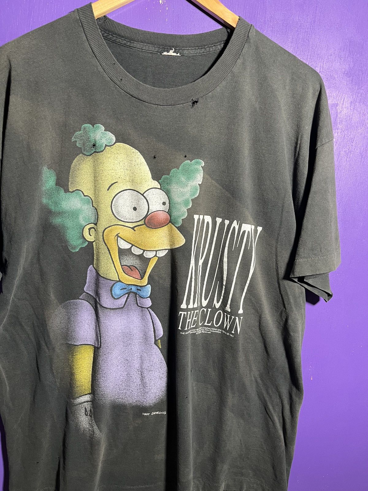 Vintage Vintage 90s Krusty the clown the Simpsons t-shirt Size US XL / EU 56 / 4 - 3 Thumbnail