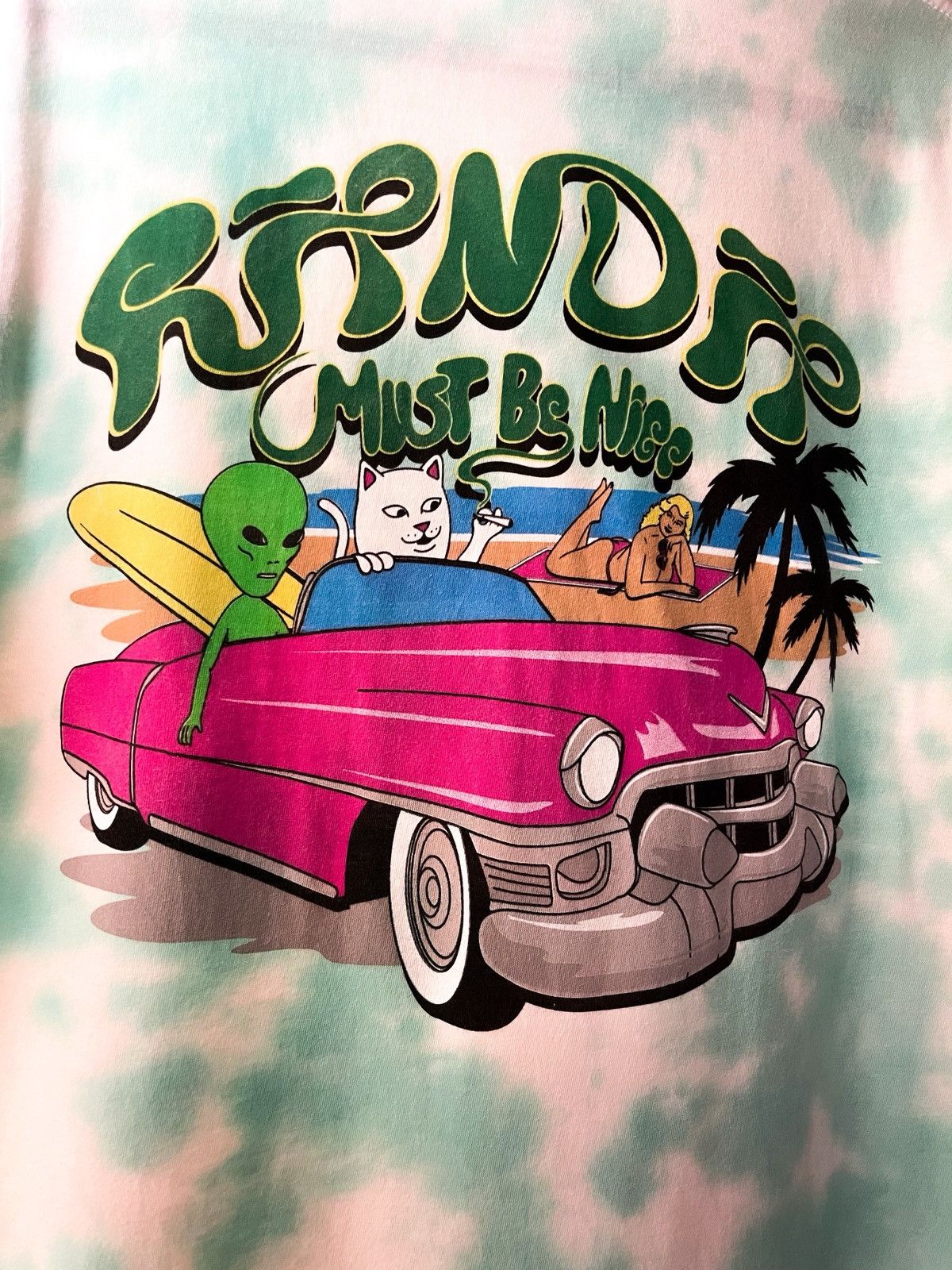 RIPNDIP RIPNDIP Nermrider Beach T-Shirt - Mint Cloud Wash Size US S / EU 44-46 / 1 - 1 Thumbnail