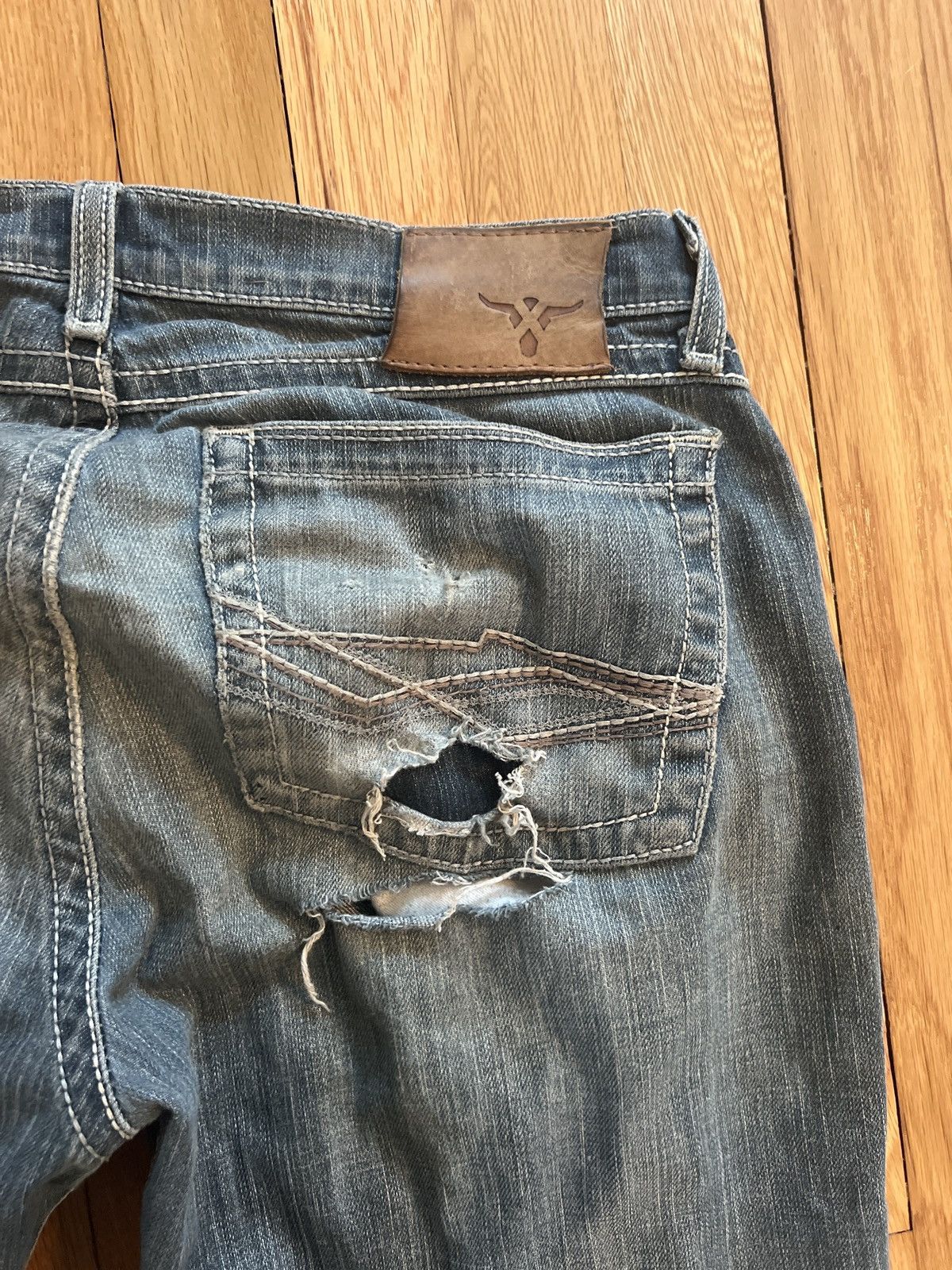Vintage × Wrangler vintage wrangler mud wash distressed denim Size US 30 / EU 46 - 5 Thumbnail