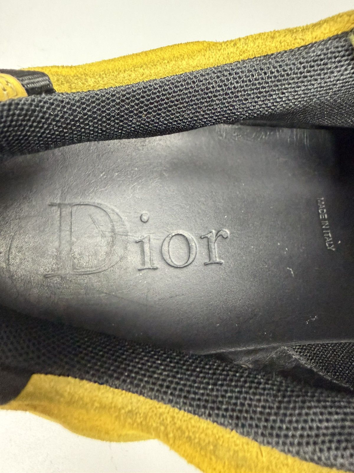 Dior Dior Homme Yellow Suede And Leather Platform Sneakers Size US 10 / EU 43 - 12 Thumbnail
