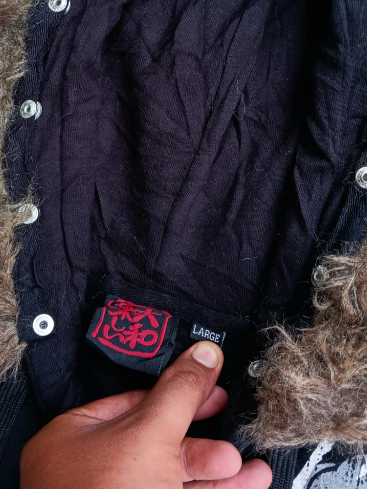 Japanese Brand Japanese sukajan fur hoodie all over print Size US L / EU 52-54 / 3 - 8 Thumbnail