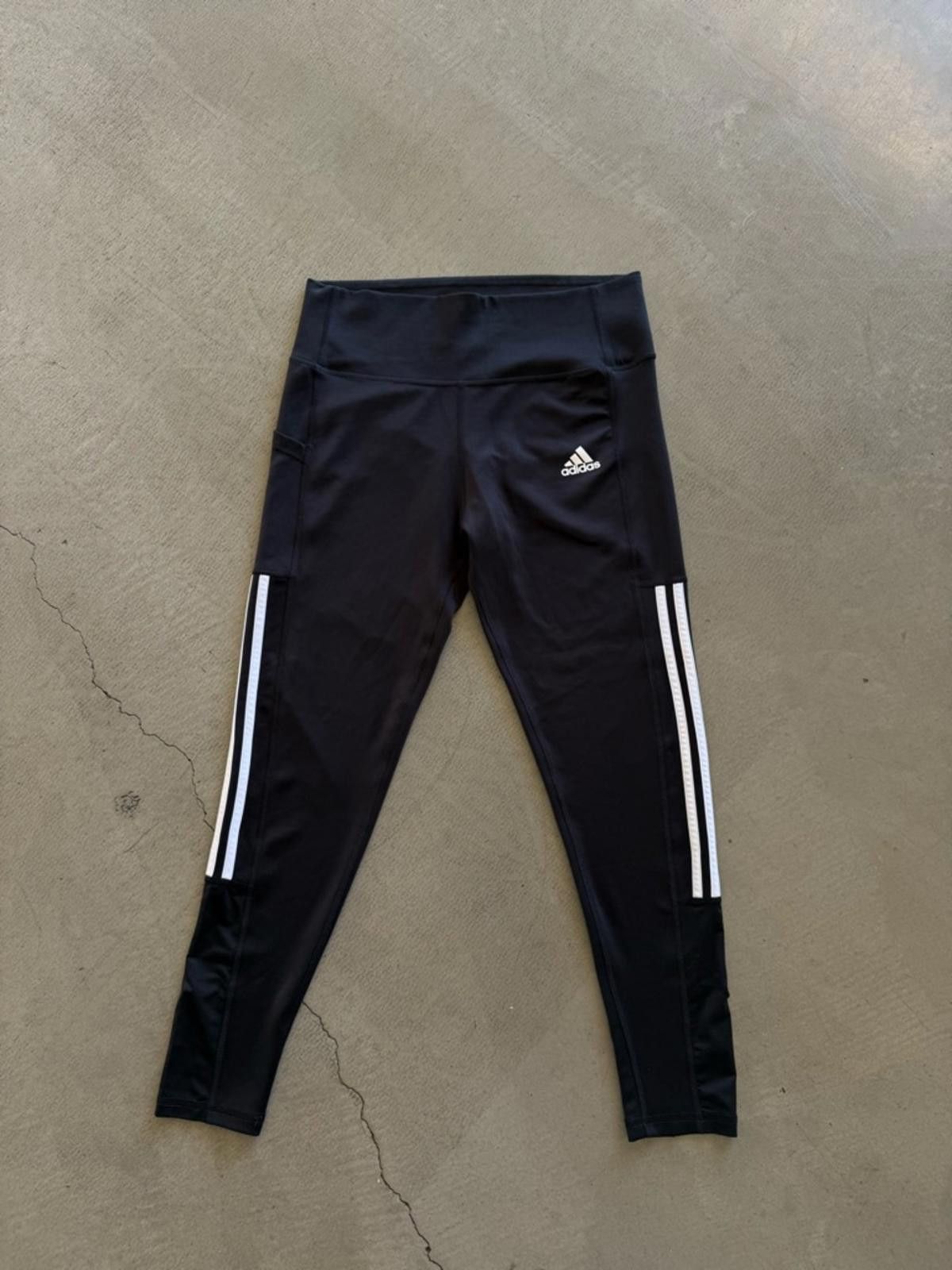 Adidas Adidas / Optime Essentials 3-Stripes 7/8 Leggings / Black Size 36" / US 14 / IT 50 - 4 Thumbnail