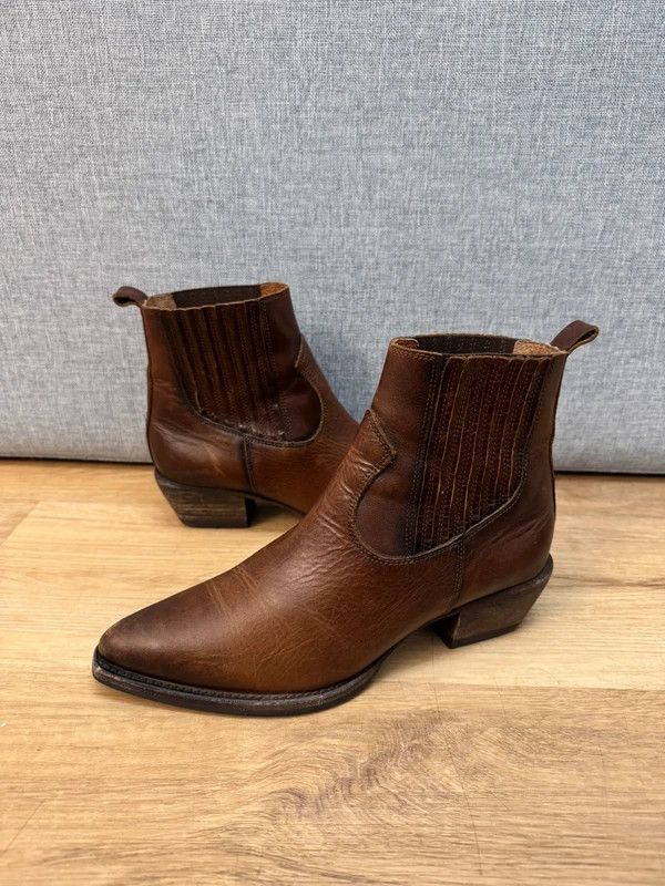 Billi Bi Billi Bi Copenhagen 3610 Leather Cowboy Western Boots 37 Size US 7 / IT 37 - 1 Thumbnail