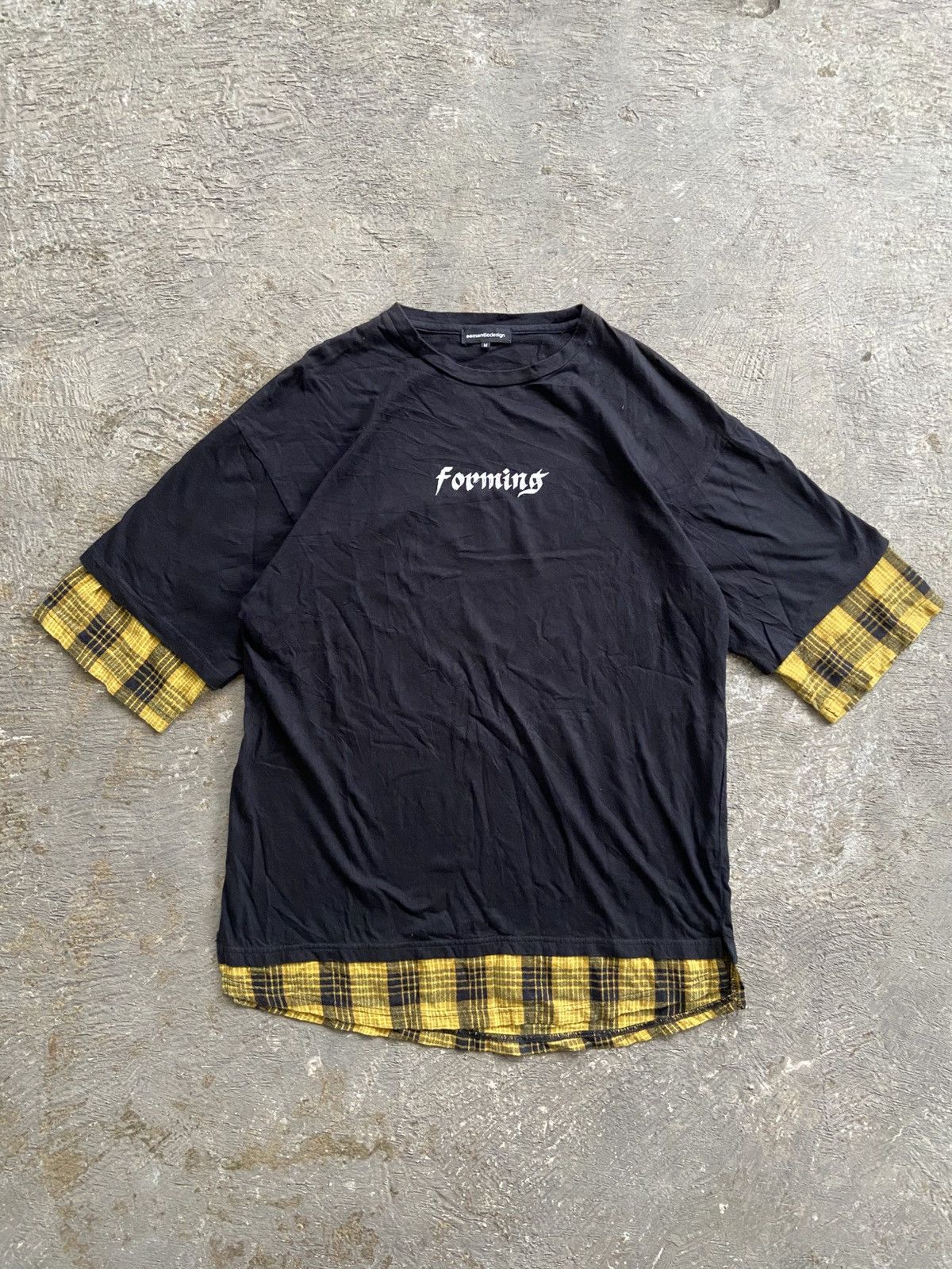 semanticdesign 2000s Semanticdesign - Double Layerd T-Shirt Size US L / EU 52-54 / 3 - 1 Thumbnail