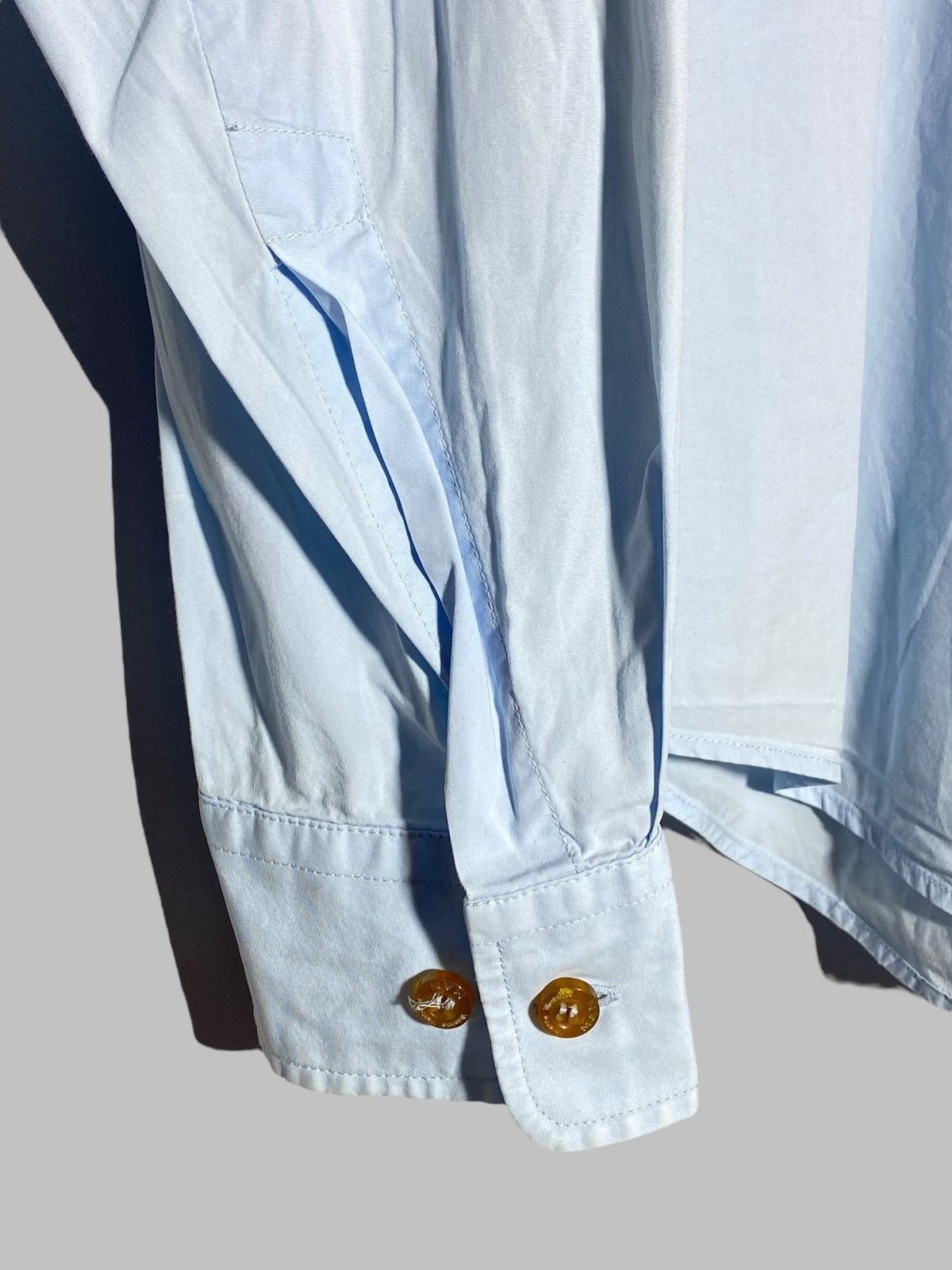 Vivienne Westwood Vivienne Westwood Sky Blue Button Up Shirt Size US L / EU 52-54 / 3 - 6 Thumbnail