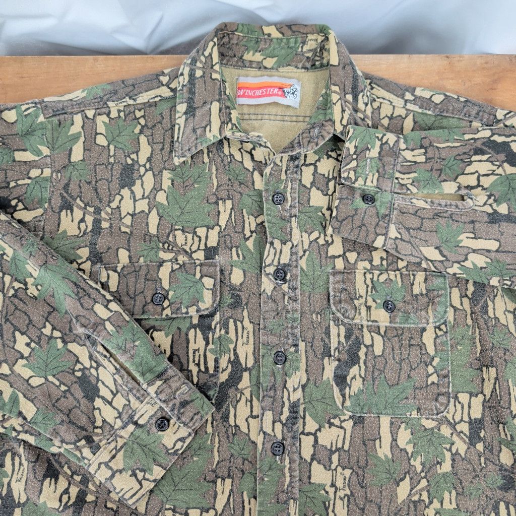 Vintage × Winchester Vintage Winchester Trebark Woodland Chamois Flannel Shirt Size US M / EU 48-50 / 2 - 1 Thumbnail