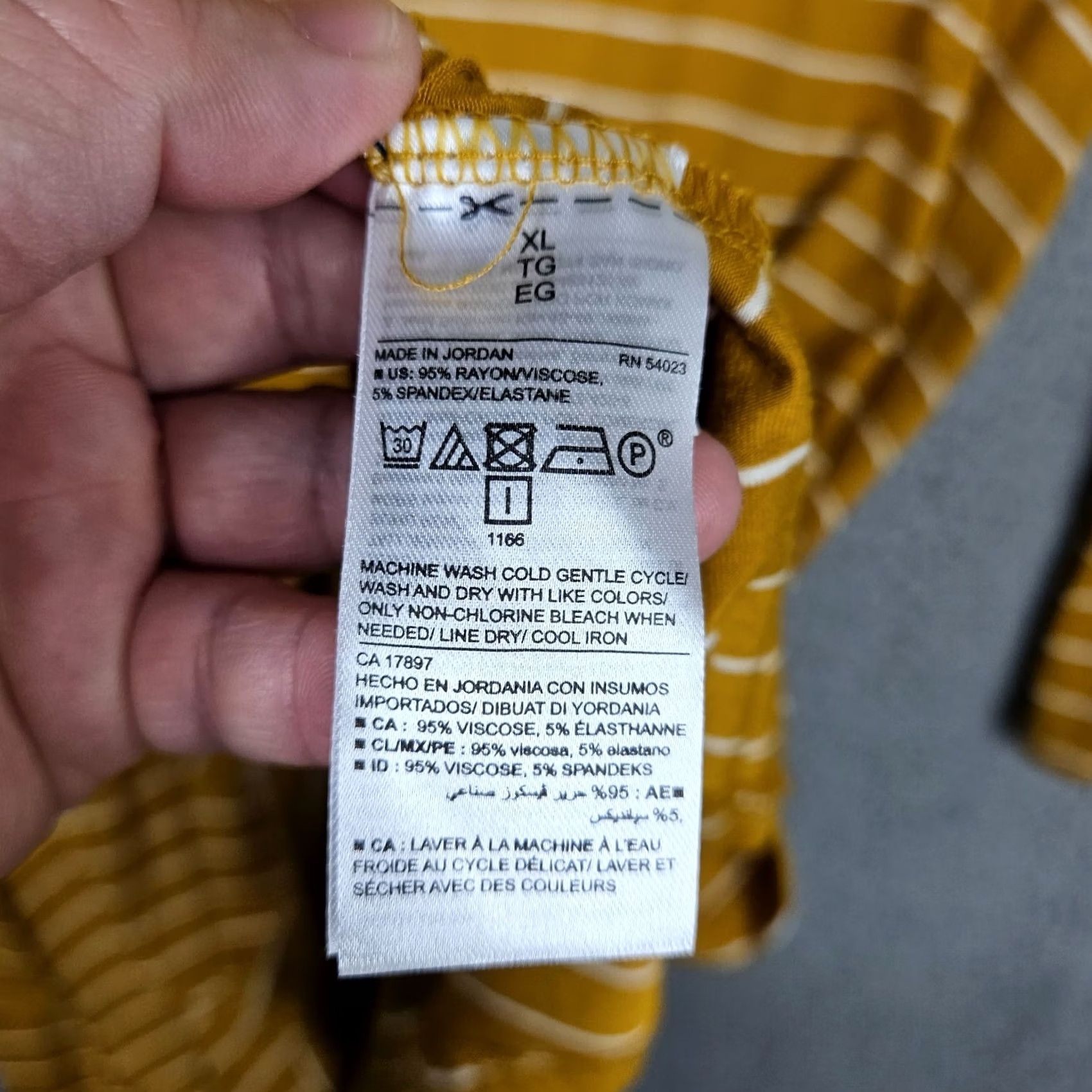 Old Navy Old Navy Yellow White Stripes Long Sleeve T-Shirt Dress XL Women’s Size XL Size XL / US 12-14 / IT 48-50 - 5 Thumbnail