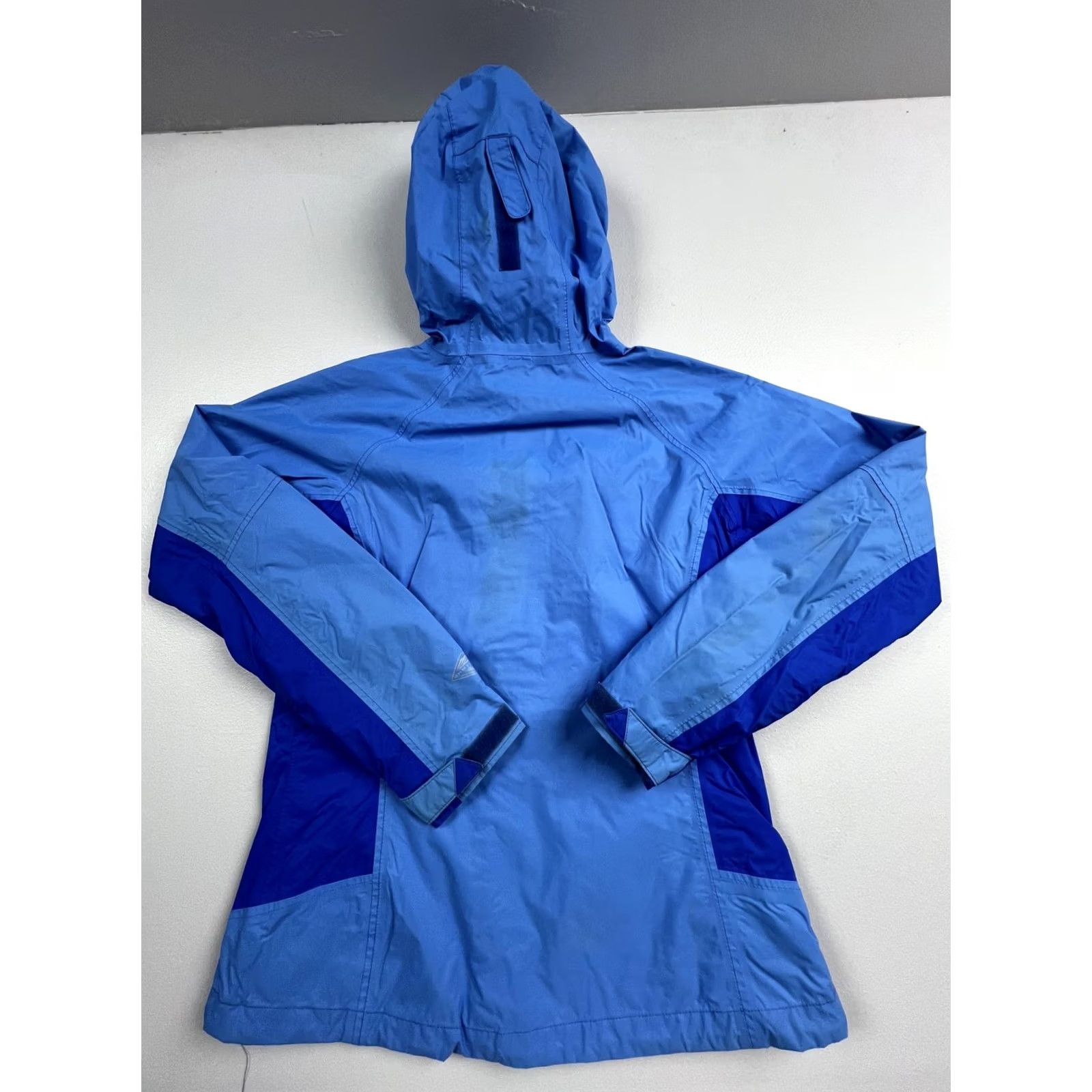 Vintage Columbia Jacket Womens Medium Blue Omni-Tech Hooded Rain Coat Waterproof Outdoor Size M / US 6-8 / IT 42-44 - 2 Thumbnail