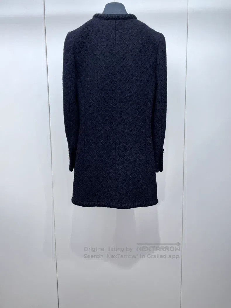 Saint Laurent Paris Saint Laurent Paris Gold button coarse tweed woven jacket Size XXS / US 00 / IT 34 - 2 Thumbnail