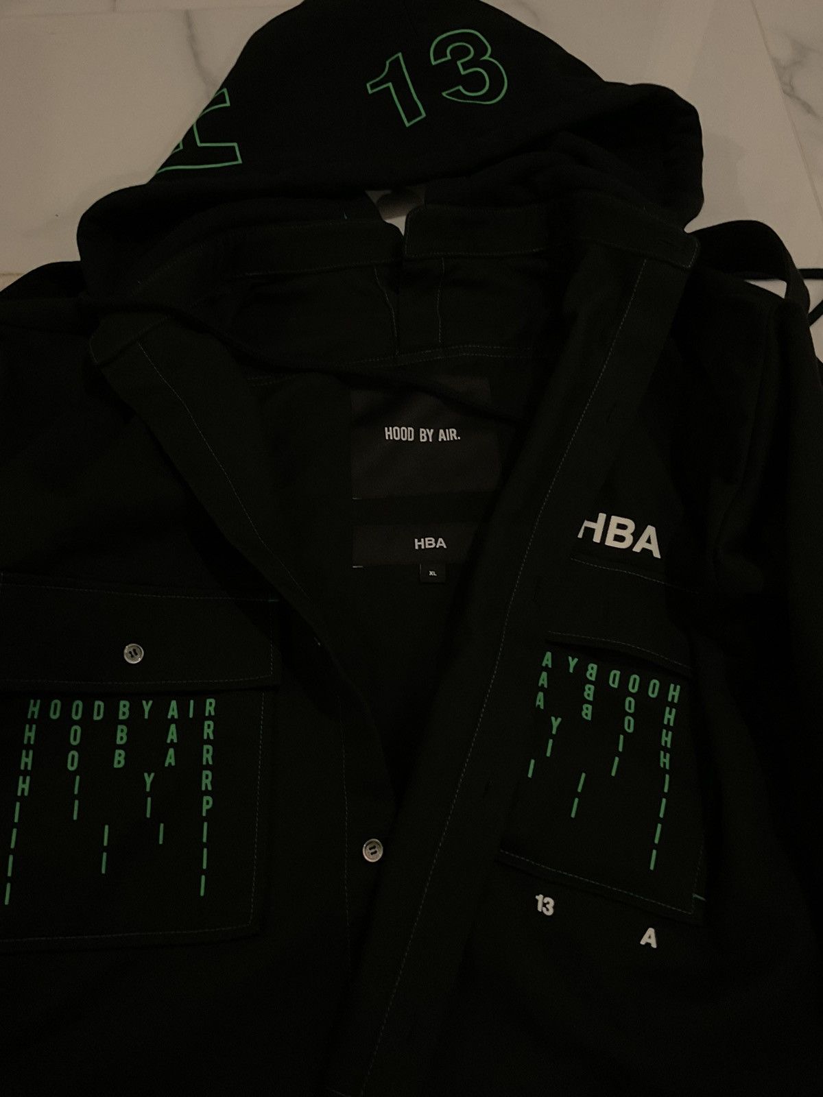 Hood By Air Hood by air trucker sweatshirt two way hoodie Size US XL / EU 56 / 4 - 4 Thumbnail