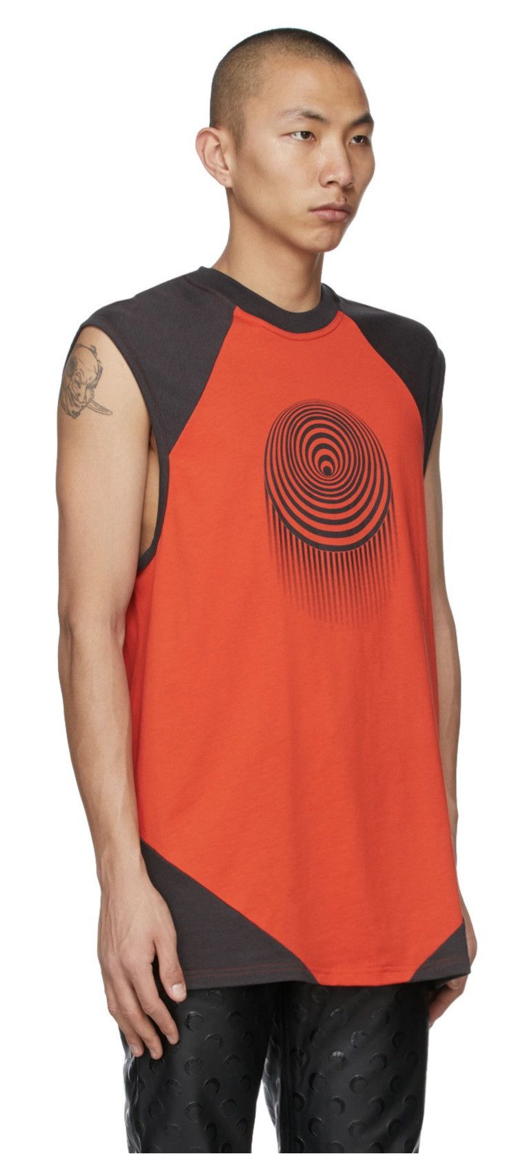 Marine Serre Red & Grey Diamond Cut Optic Moon Tank Top Size US L / EU 52-54 / 3 - 5 Thumbnail