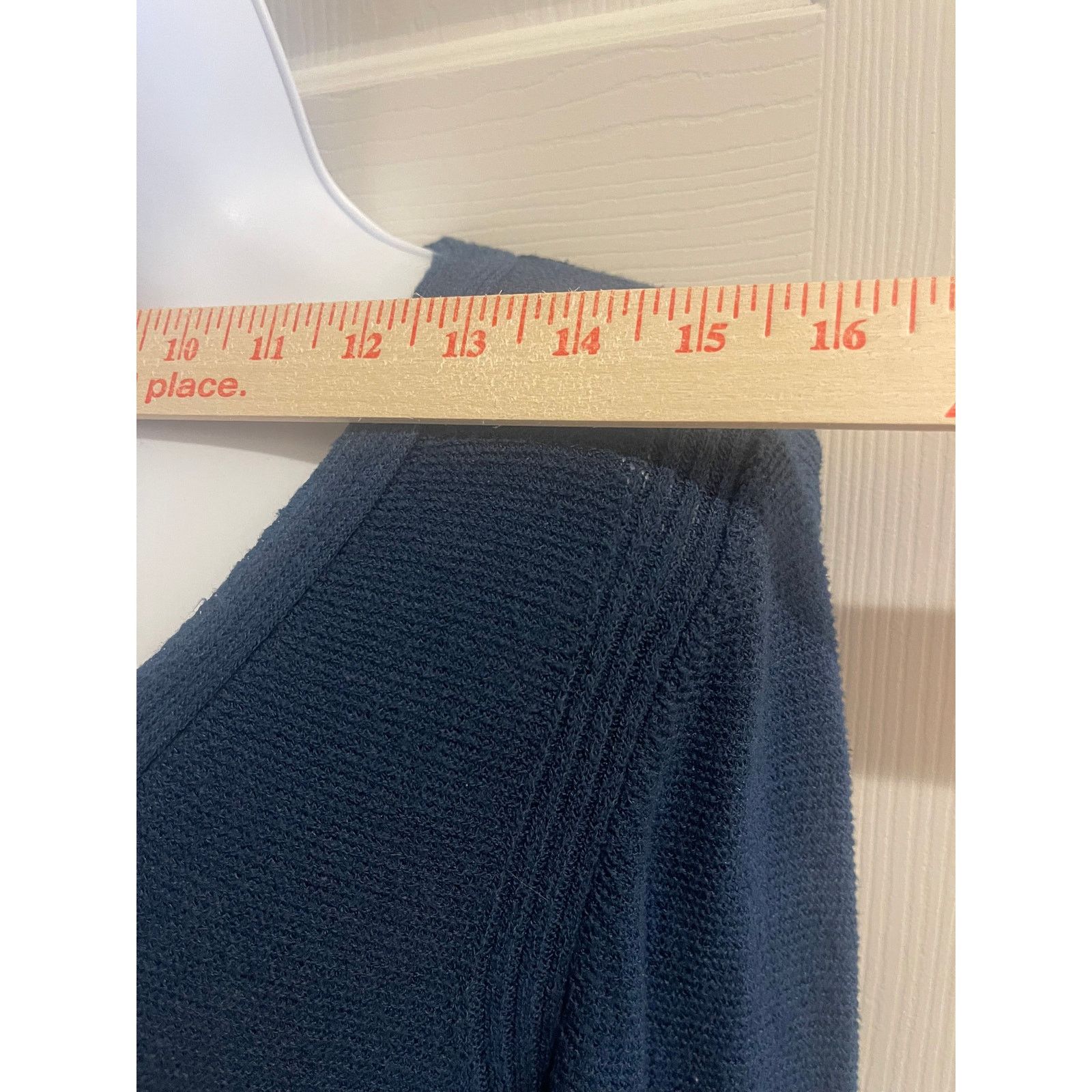 Free People FREE PEOPLE Navy Crisscross Knit Dress Tunic Size M / US 6-8 / IT 42-44 - 7 Thumbnail