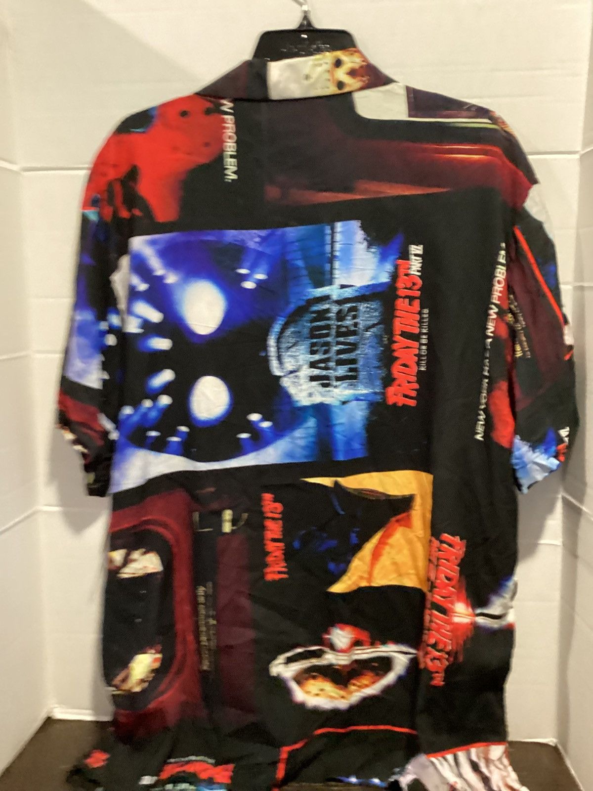 Other Mens Friday the 13th Black Graphic Button Up Shirt XX Large Size US XXL / EU 58 / 5 - 6 Thumbnail