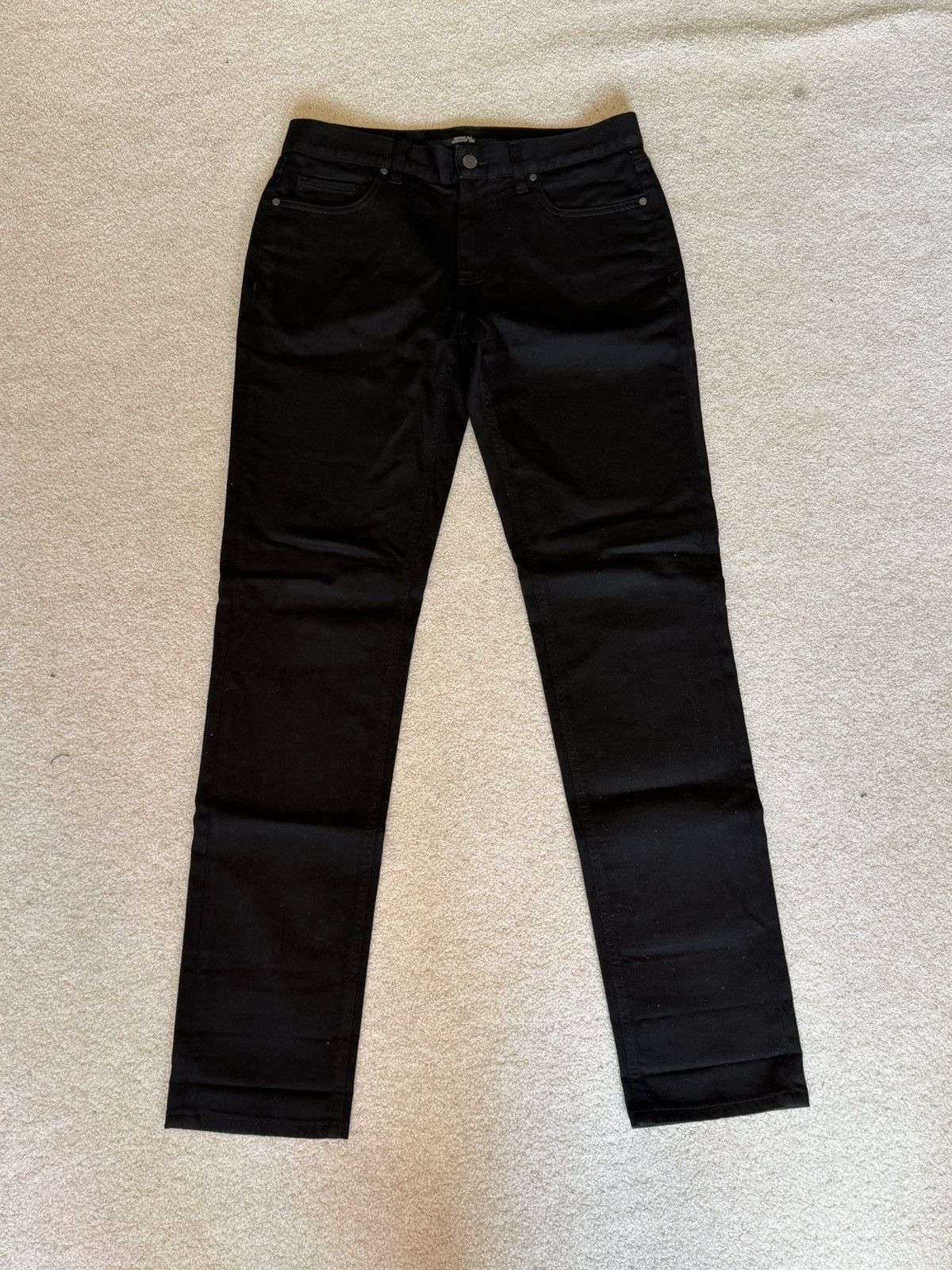 Z Zegna Zegna Black Skinny Fit Jeans Size US 31 - 1 Thumbnail