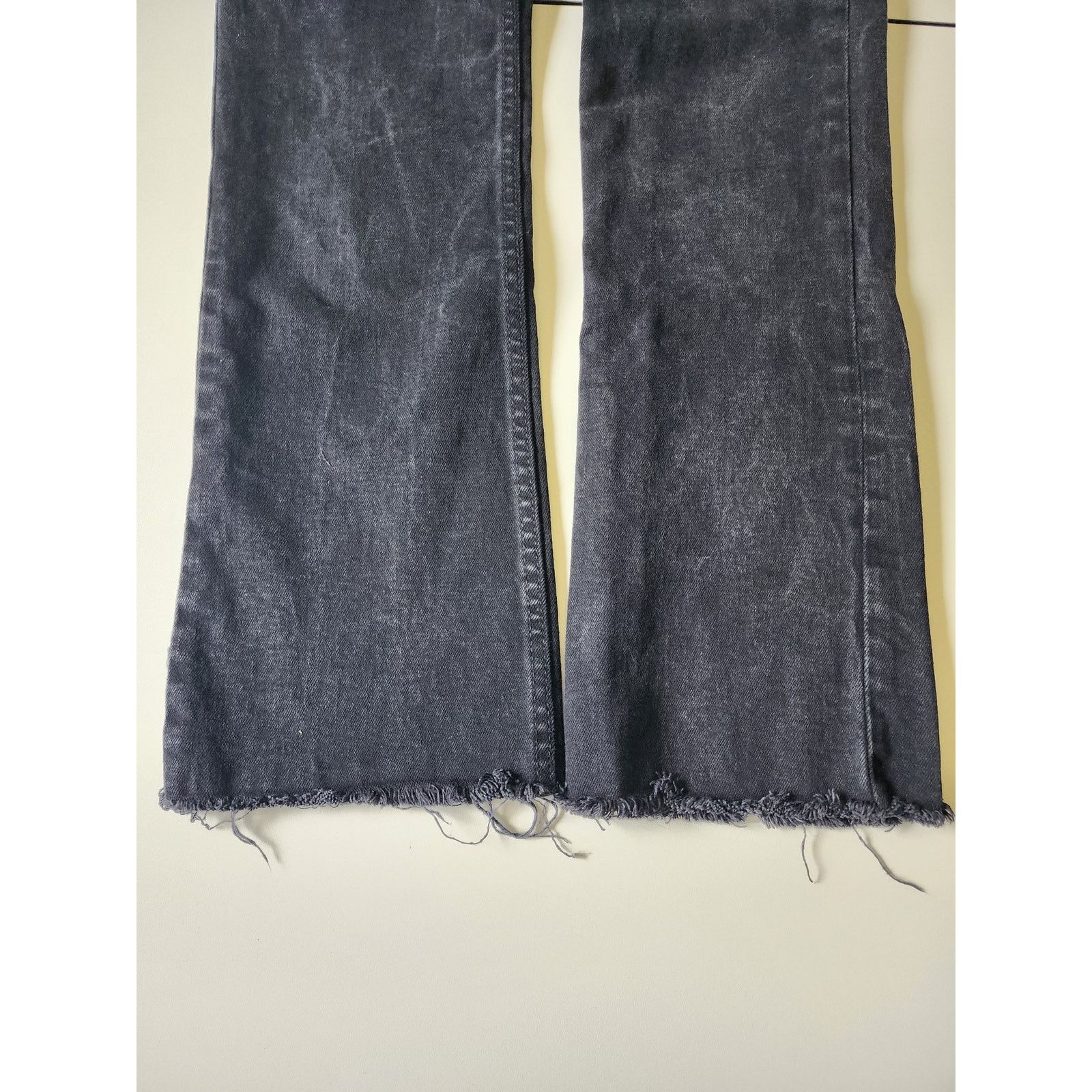 Zara Vintage Zara Black Flare Wide Leg Jeans Womens 4 Size 27" / US 4 / IT 40 - 7 Thumbnail