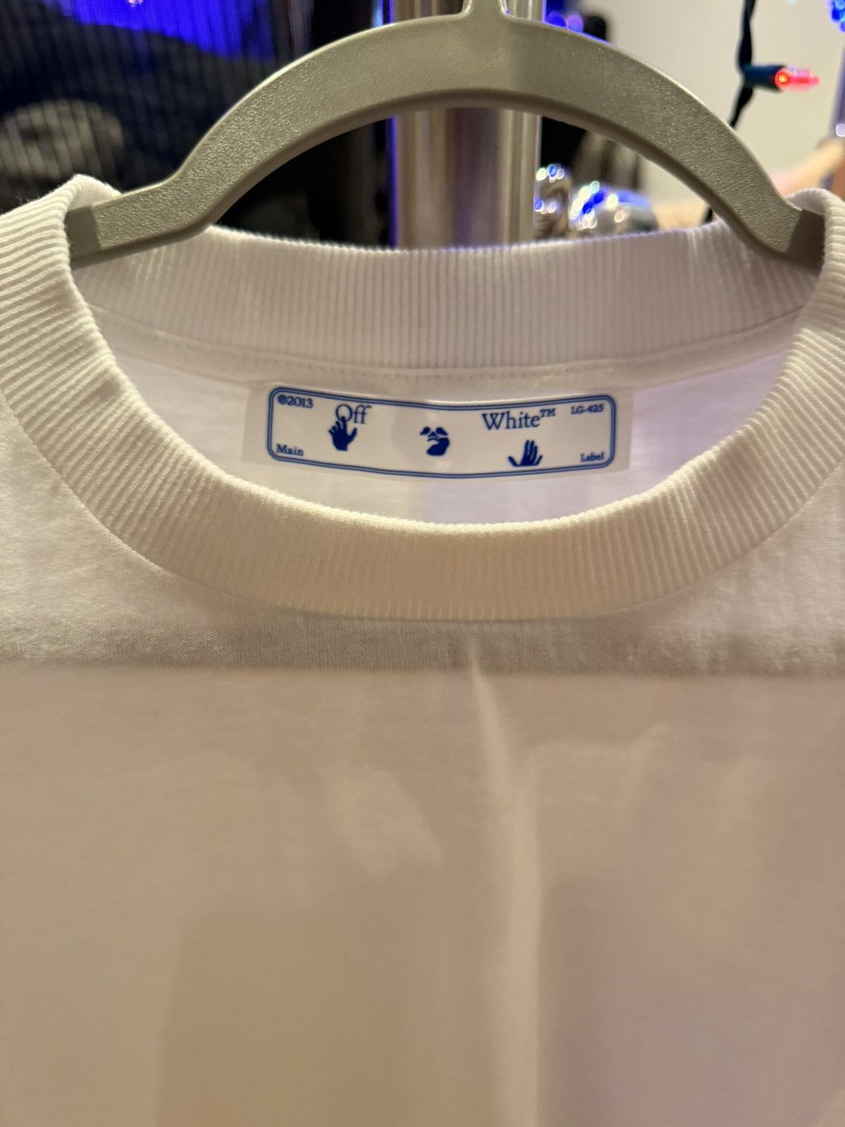 Off-White SS21 Optical White tee Size US L / EU 52-54 / 3 - 1 Thumbnail