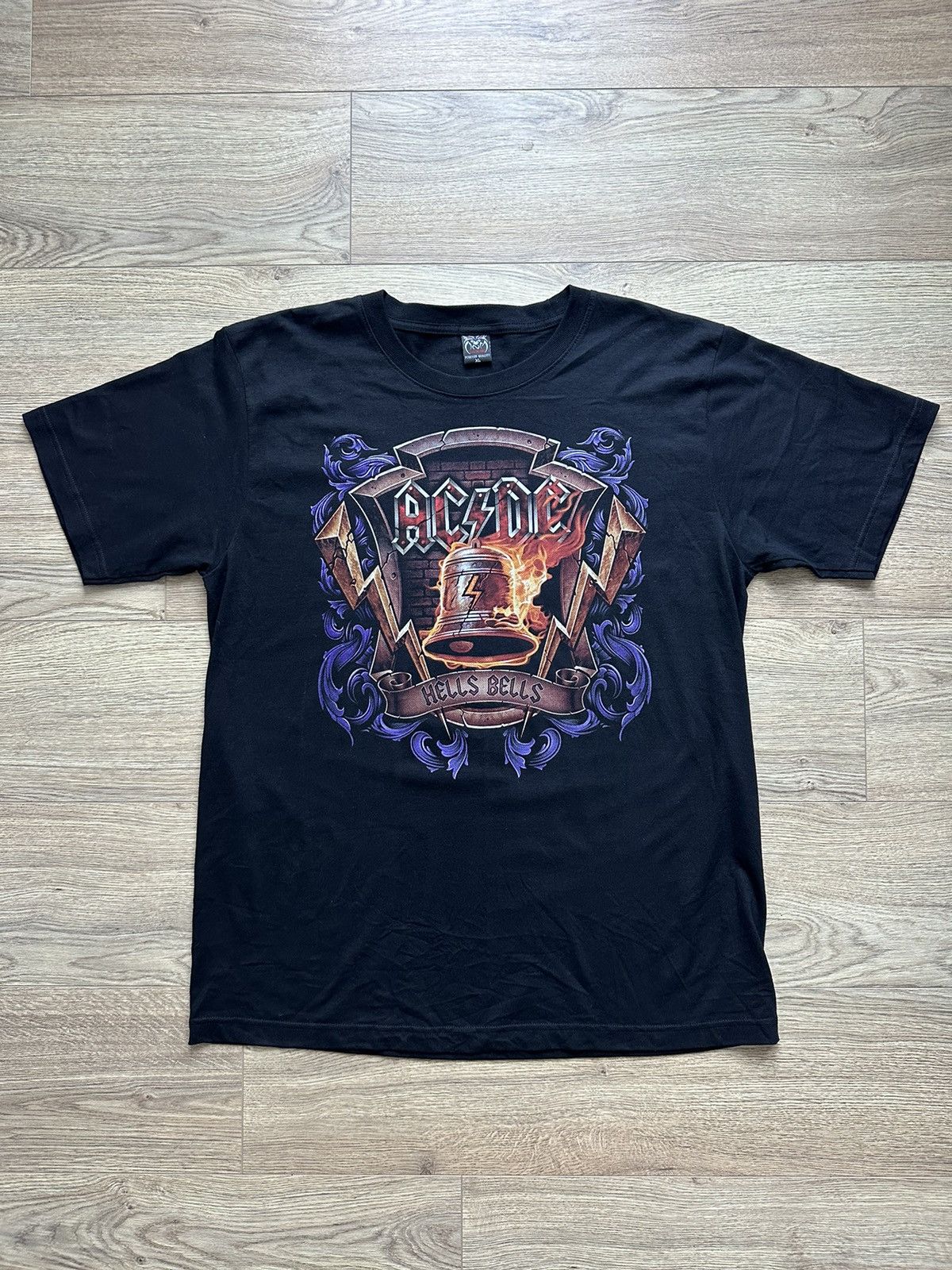 Band Tees AC/DC hells bells t shirt tee band rock metal heavy bootleg Size US XL / EU 56 / 4 - 8 Thumbnail