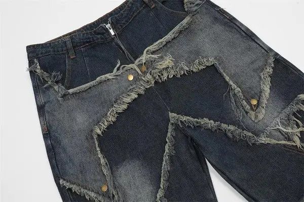 Jean Komura x aoka American Star Embroidery Jean Shorts Size US 29 - 4 Thumbnail