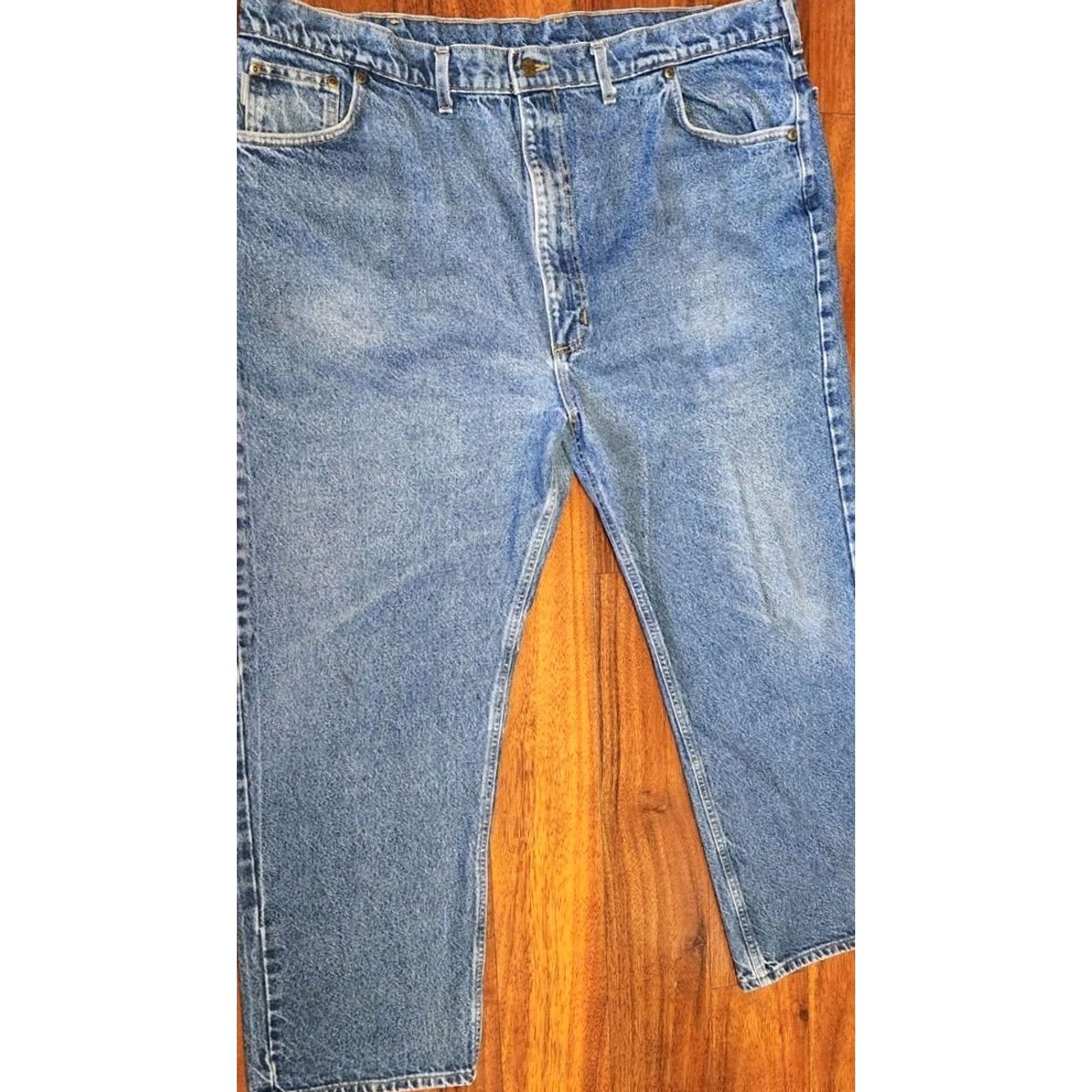Carhartt VINTAGE Carhartt Jeans Men's 46x30 Baggy Wide-Leg Workwear Skater Denim Blue VTG Size US 30 / EU 46 - 3 Thumbnail