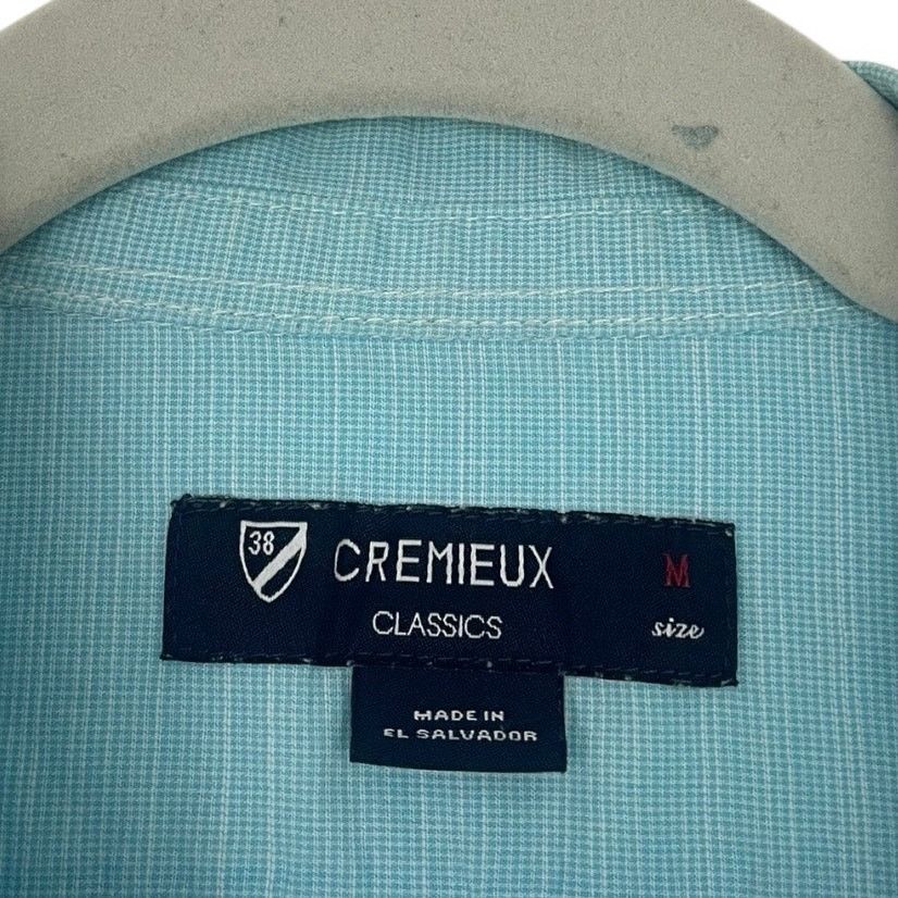 Cremieux Cremieux Classics Mens Blue Short Sleeve Button Down Shirt Size US M / EU 48-50 / 2 - 7 Thumbnail