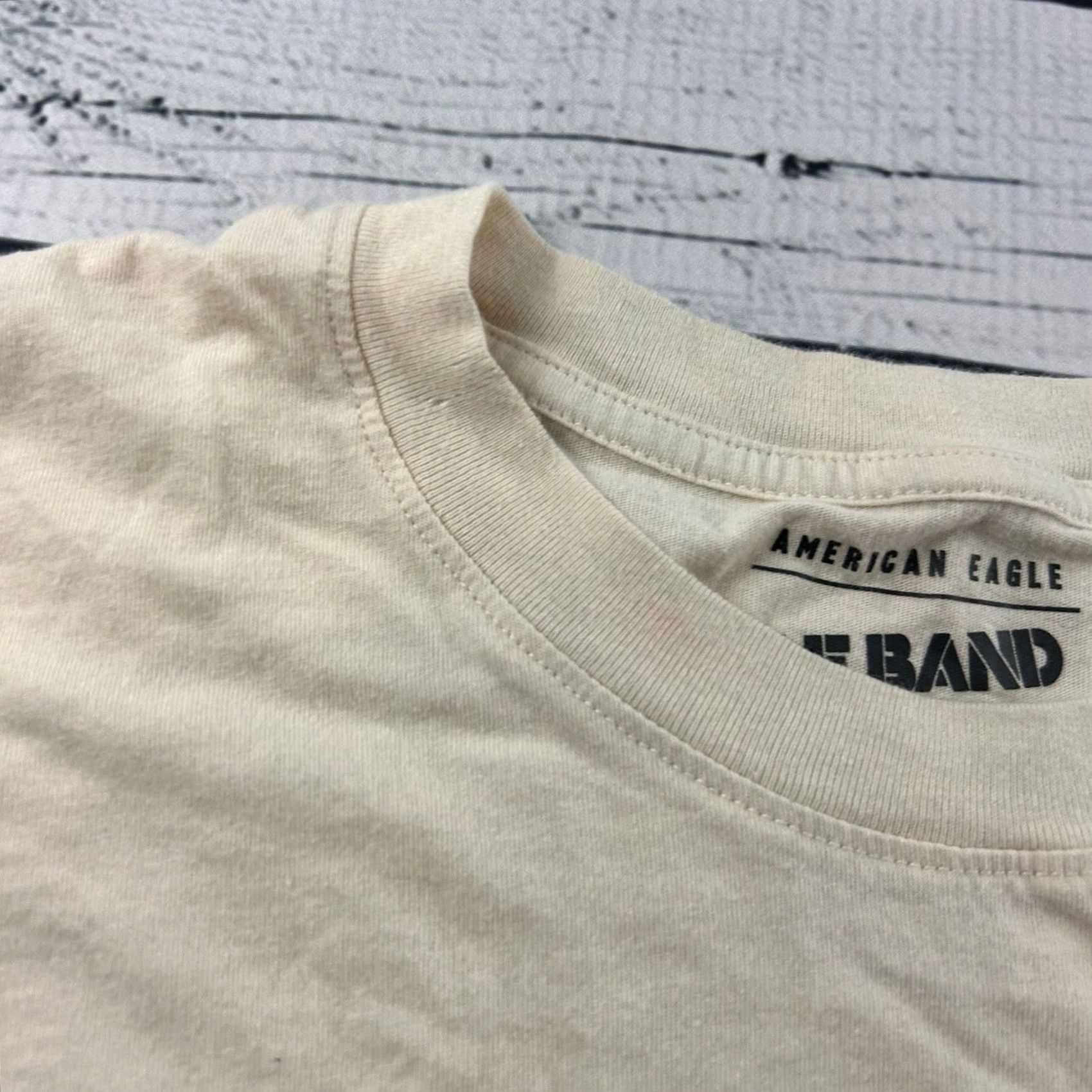 American Eagle Outfitters American Eagle Rolling Stones Short Sleeve T Shirt Mens XS/S Beige Size US S / EU 44-46 / 1 - 2 Thumbnail