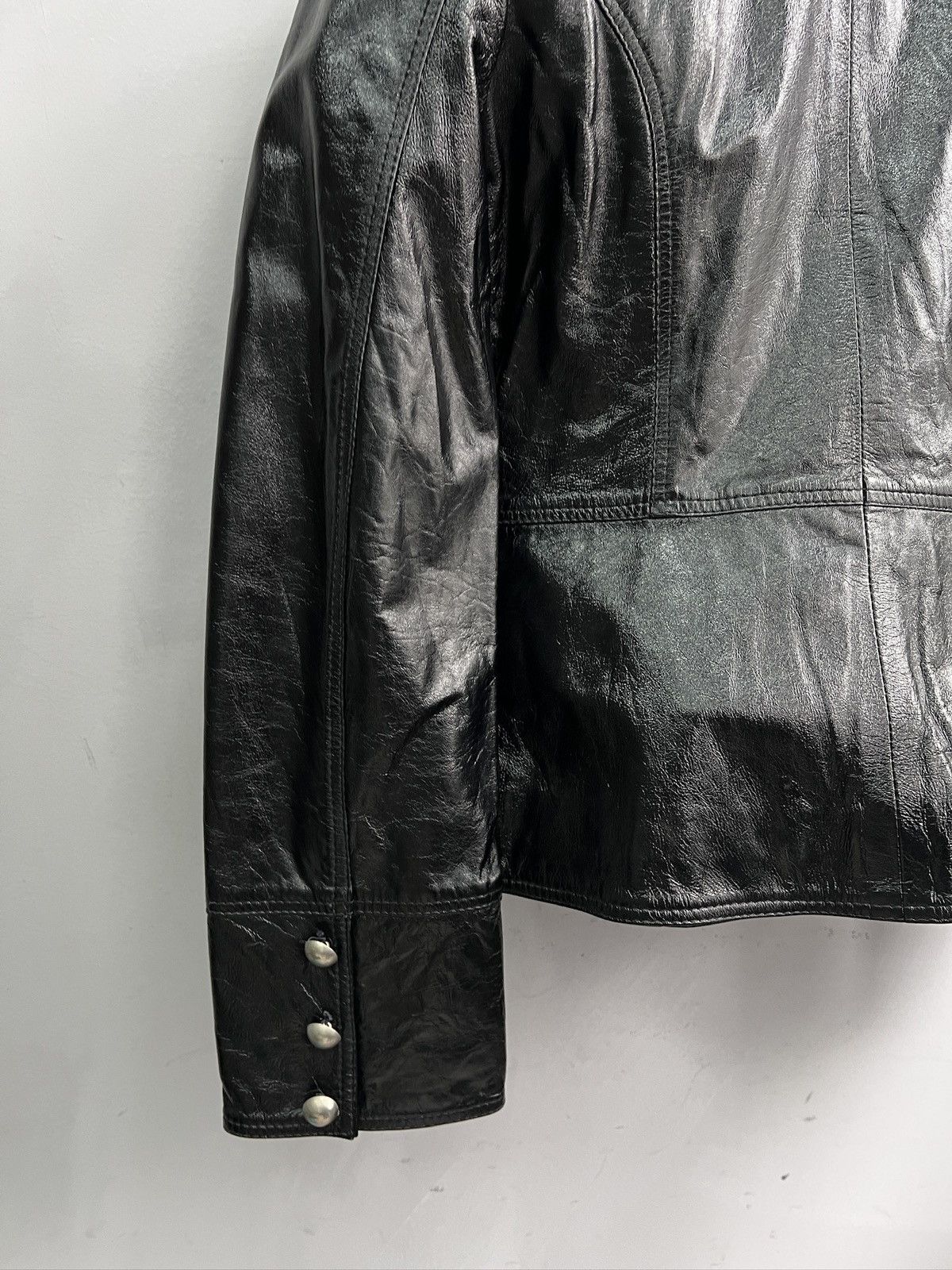 PPFM Rare leather officer napoleon jacket hype opium style Size US M / EU 48-50 / 2 - 10 Thumbnail